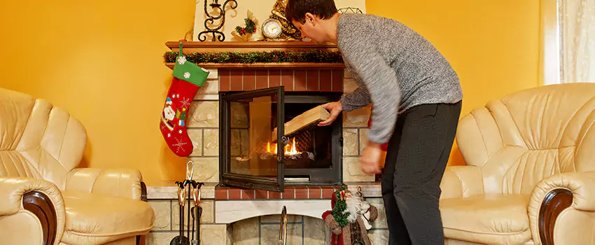 Rusted Metal Fireplace Restoration in Richland, Washington